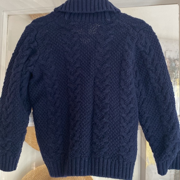 Janie and Jack the Cable Sweater in Navy Blue size 2T - Picture 5 of 5